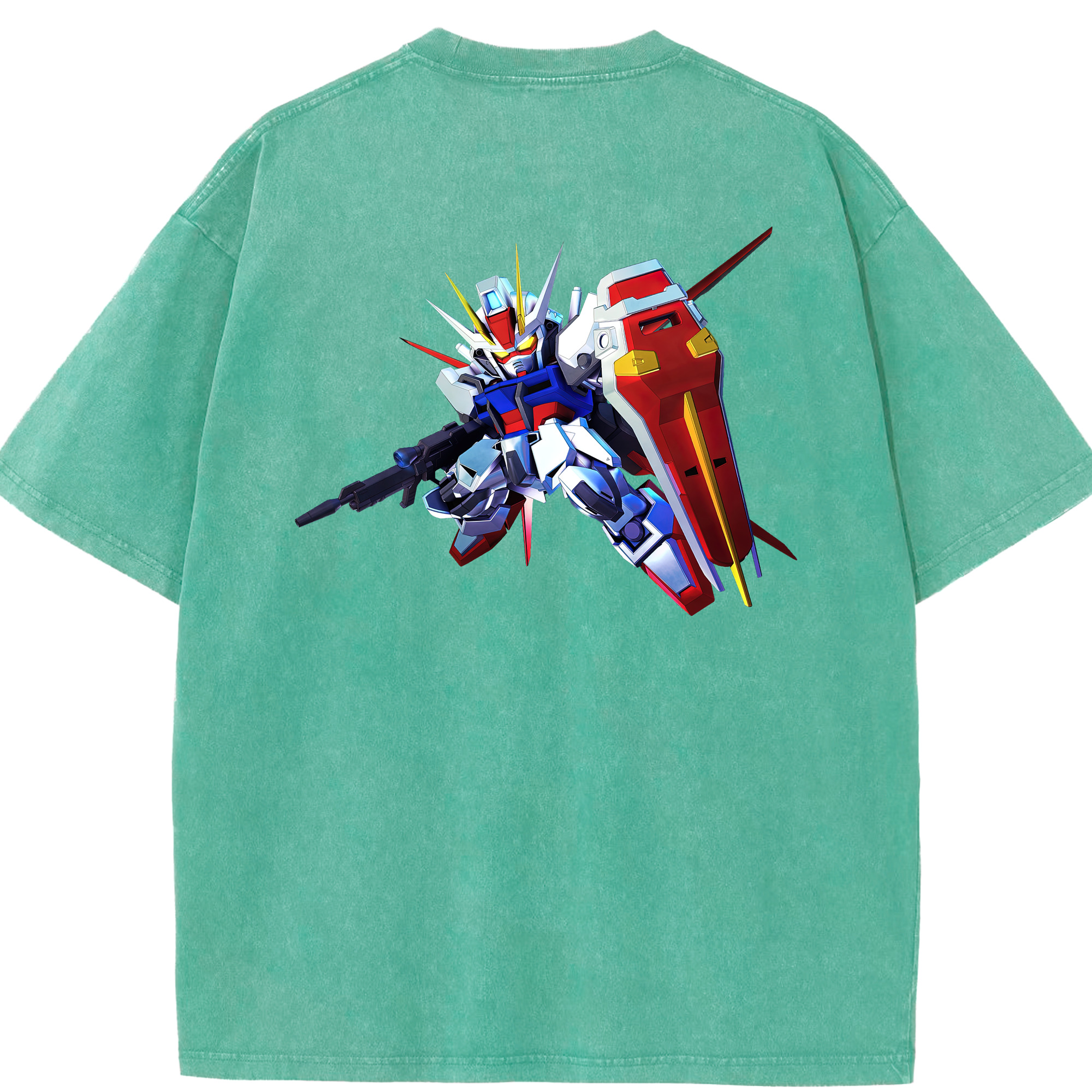 （画像用） 機動戦士ガンダム Mobile Suit Gundam 綿100% ヴィンテージ風 半袖Tシャツ（背面プリント）